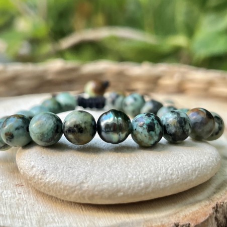 Bracelet Turquoises - Perle de Tahiti - 8.68mm
