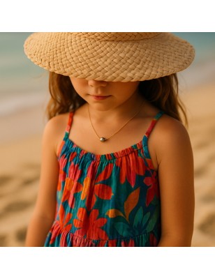 Tahiti pearl children's gold necklace with a small pearl from Tahiti price - bat mitzva gift - tahitian jewerly - tahiti jewerly