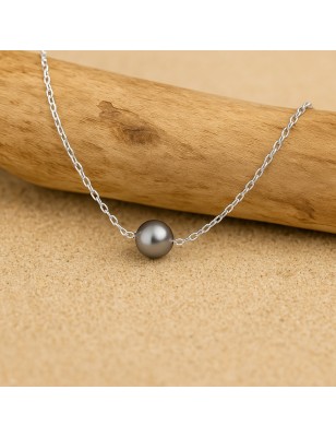 Tahiti pearl children's gold necklace with a small pearl from Tahiti price - bat mitzvah gift - tahitian jewerly