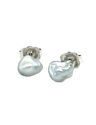 Moana Iti - Keshis de Tahiti - Boucles Oreilles Argent Rhodié