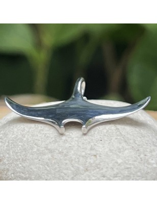 prix pendentif homme raie manta en argent massif rhodié