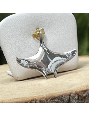 prix pendentif homme raie manta en argent massif rhodié