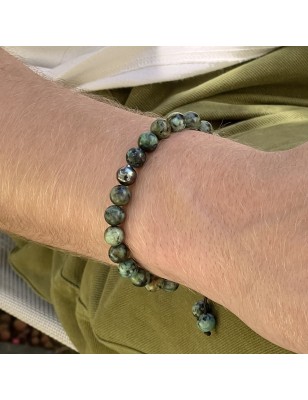 Bracciale in macramè con perle rosa blu di Tahiti autentiche e turchese