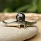 Manavā Nui - Perle Noire - Or Jaune 18 Carats