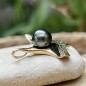 Manavā Nui - 18K Yellow Gold - Black Pearl