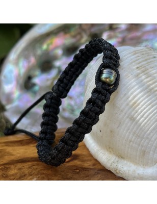 Herrenarmband Perle de Tahiti Pfau - 8,40 mm