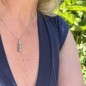 Love Tiki Pendant - Rhodium Silver - Aventurine