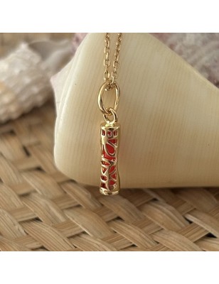 price shop tiki pendant gold plated resin