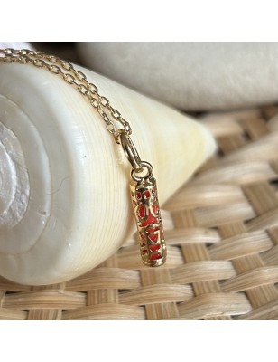 price shop tiki pendant gold plated resin