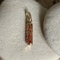 Strength Tiki Pendant - Gold-plated - Coral Resin