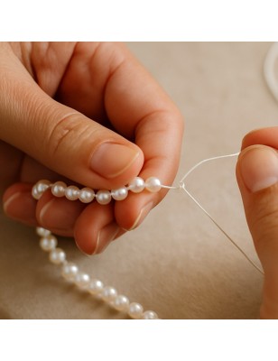 Restringing of a Cultured Pearl Bracelet