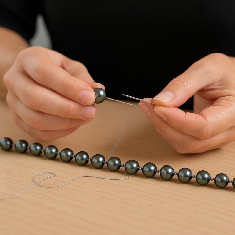 Restringing of a Cultured Pearl Necklace