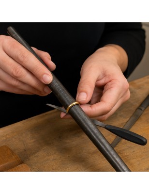 mise à taille d'une bague en perle de culture