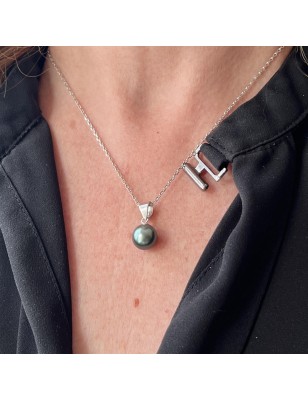 Tahiti pearl women's pendant with cultured pearl from Tahiti price - tahitian pendant