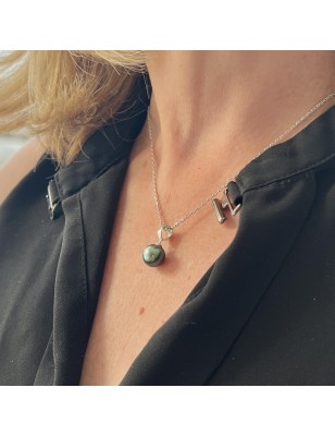 Tahiti pearl women's pendant with cultured pearl from Tahiti price - tahitian pendant