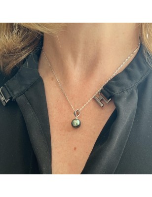 perle Tahiti en pendentif femme avec une perle de culture de Tahiti prix - pendentif tahitien