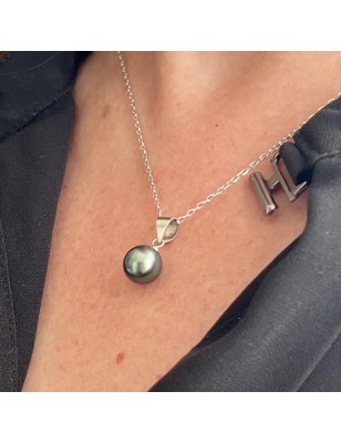 perle Tahiti en pendentif femme avec une perle de culture de Tahiti prix - pendentif tahitien