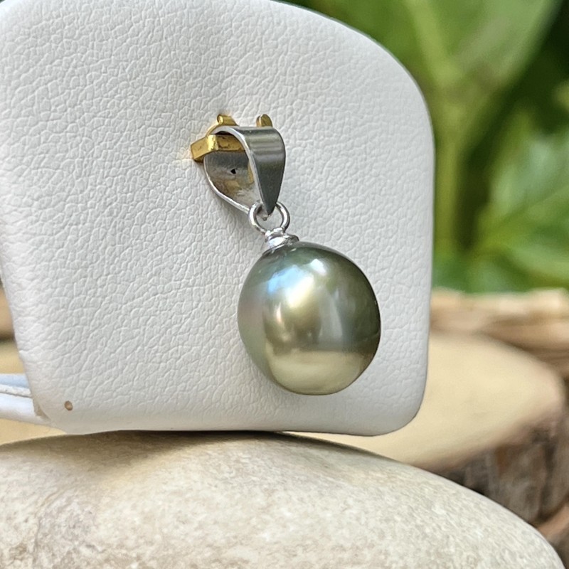 Pendentif Perle de Tahiti 10.5-11mm Qualité Perle: AAA