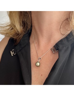 perle Tahiti en pendentif femme avec une perle de culture de Tahiti prix - pendentif tahitien