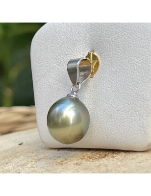 Tahiti pearl women's pendant with cultured pearl from Tahiti price - tahitian pendant