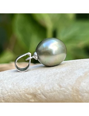 Tahiti pearl women's pendant with cultured pearl from Tahiti price - tahitian pendant