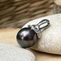 Pendentif Tahiti-Perle - Aubergine - 11,23 mm