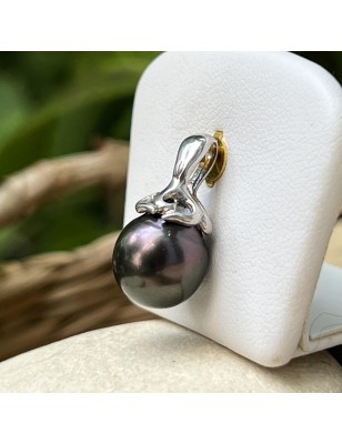 Tahiti pearl women's pendant with cultured pearl from Tahiti price - tahitian pendant