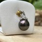 Pendentif Perle de Tahiti - Aubergine - 11.23mm