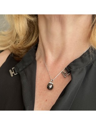 Tahiti pearl women's pendant with cultured pearl from Tahiti price - tahitian pendant