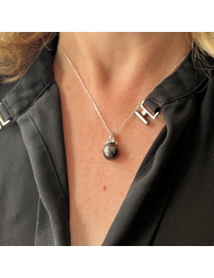 Tahiti pearl women's pendant with cultured pearl from Tahiti price - tahitian pendant