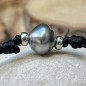 Bracelet - Tahitian Pearl - Blue Grey - 9.70mm