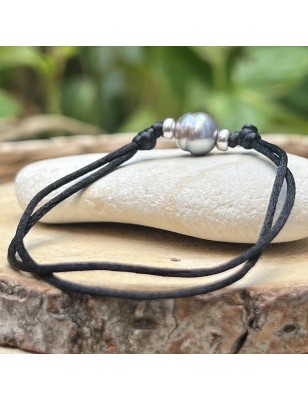 prix achat vraie perle de tahiti bleue bracelet argent - bijou tahitien