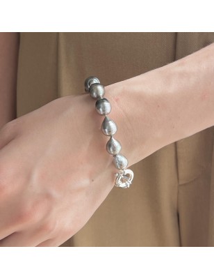 Manavai - 14 Ringed Tahitian Pearls Bracelet