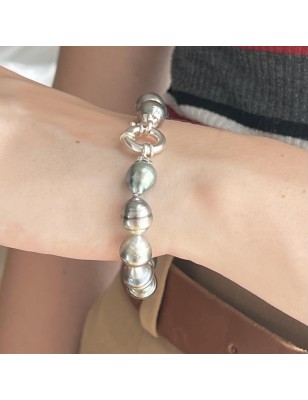 ringed cultured pearls from Tahiti bracelet price - tahitian bracelet with authentic pearls