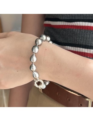 perles de culture de Tahiti en bracelet femme en argent massif prix - bracelet tahitien