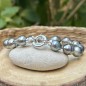 Manavai - Bracelet 14 Perles de Tahiti Cerclées