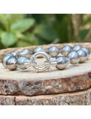 ringed cultured pearls from Tahiti bracelet price - tahitian bracelet with authentic pearls