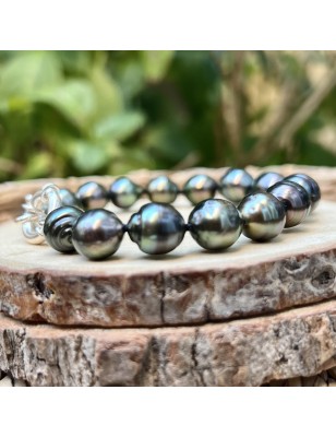 ringed cultured pearls from Tahiti bracelet price - tahitian bracelet with authentic pearls