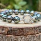 Rauhiva - 16 Ringed Tahitian Pearls Bracelet