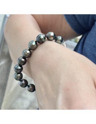 ringed cultured pearls from Tahiti bracelet price - tahitian bracelet with authentic pearls