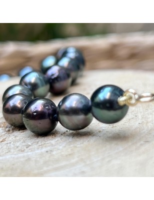 cultured pearls from Tahiti on women's gold necklace price - tahitian choker with black pearls - tahitian jewel