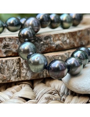 cultured pearls from Tahiti on women's gold necklace price - tahitian choker with black pearls - tahitian jewel