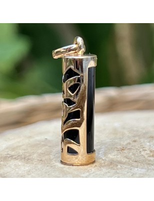 tiki en or pendentif homme mana protection - tiki tahitien