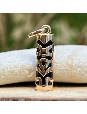 Tiki Equilibrium – 9K Yellow Gold & Black Onyx