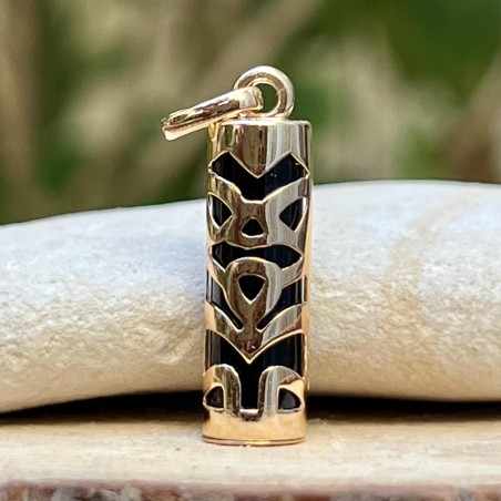 tiki men's gold pendant - tahitian tiki jewel price