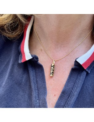 tiki en or pendentif homme mana protection - tiki tahitien