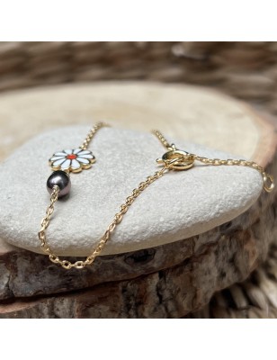 perle Tahiti bracelet or enfant avec une perle prix
