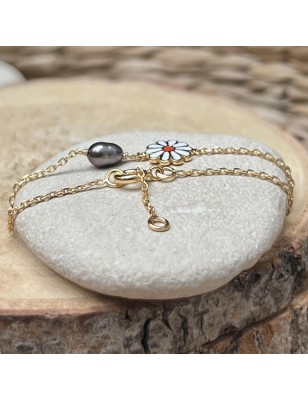 perle Tahiti bracelet or enfant avec une perle prix