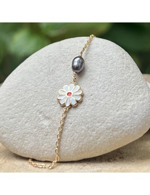 perle Tahiti bracelet or enfant avec une perle prix