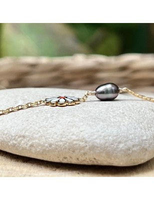 perle Tahiti bracelet or enfant avec une perle prix